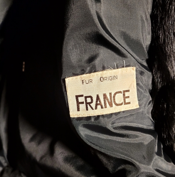 Vintage Black Rabbit Fur Coat |Real Fur| Plush Soft| XL| France Fur| - Picture 6 of 10